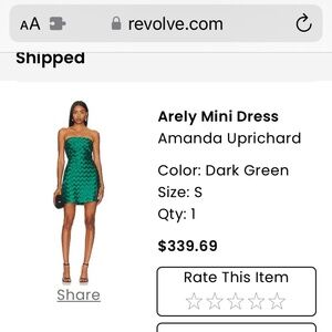 Amanda Uprichard Arley Mini Dress